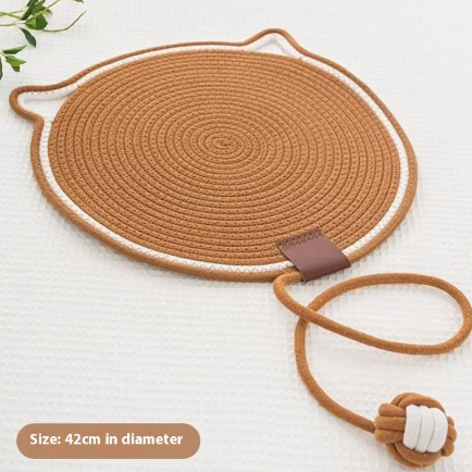 Woven Cotton Scratching Mat for Cats