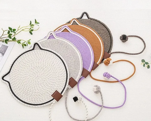 Woven Cotton Scratching Mat for Cats