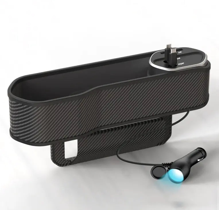 3-in-1 Wireless Charger with Car Seat Storage Box