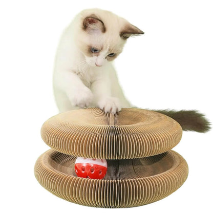 Magnetic Foldable Cat Scratching Board Toy