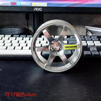 TE37 | Diamond Silver | Yellow