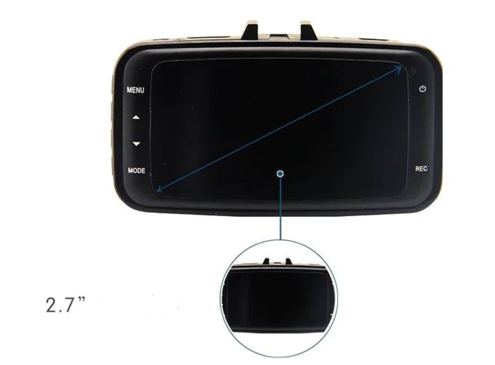 1080p HD Car Dashcam with Night Vision and Wide Angle