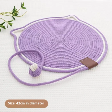 Woven Cotton Scratching Mat for Cats